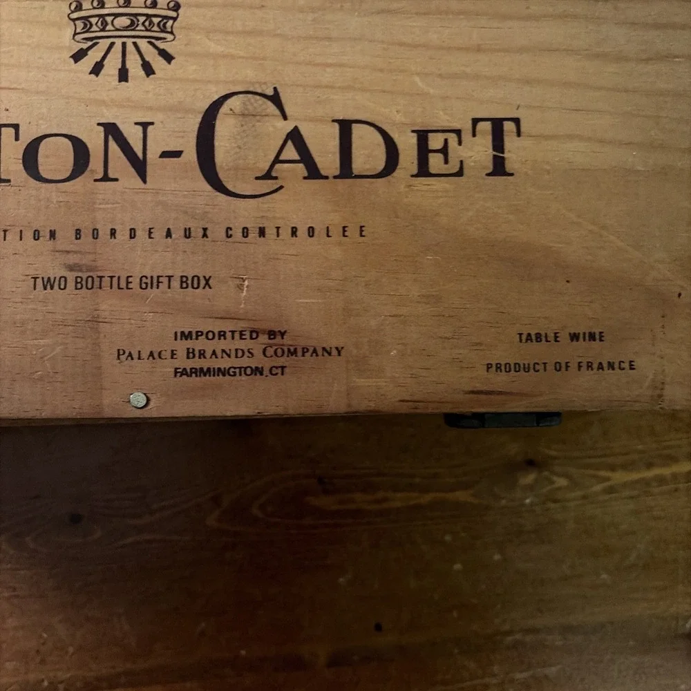 Vintage Baron‎ Philippe De Rothschild Mouton-Cadet Wooden Wine Box